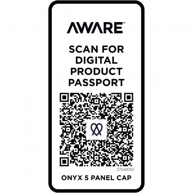 Logotrade corporate gift image of: Onyx 5 panel Aware™ recycled cap