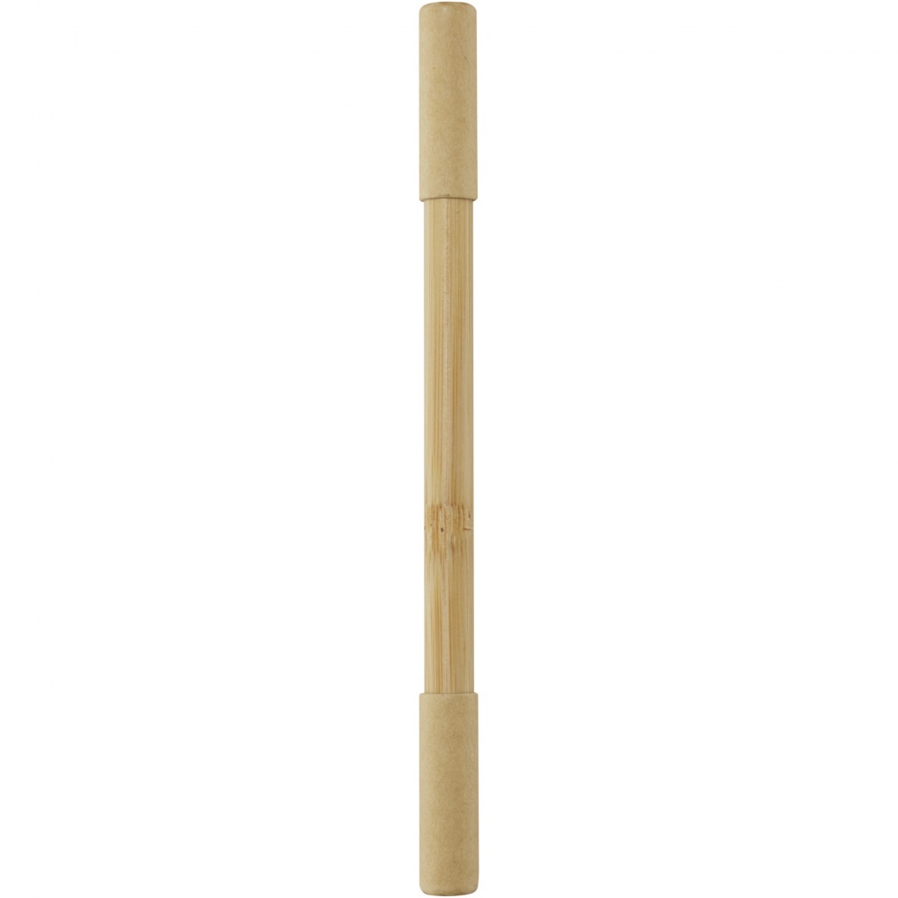 Logo trade promotional gifts picture of: Samambu bamboo duo pen
