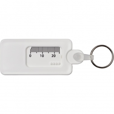 Logotrade promotional product image of: Kym recycled tyre tread check keychain