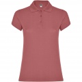 Star short sleeve women's polo, Chrysanthemum Red