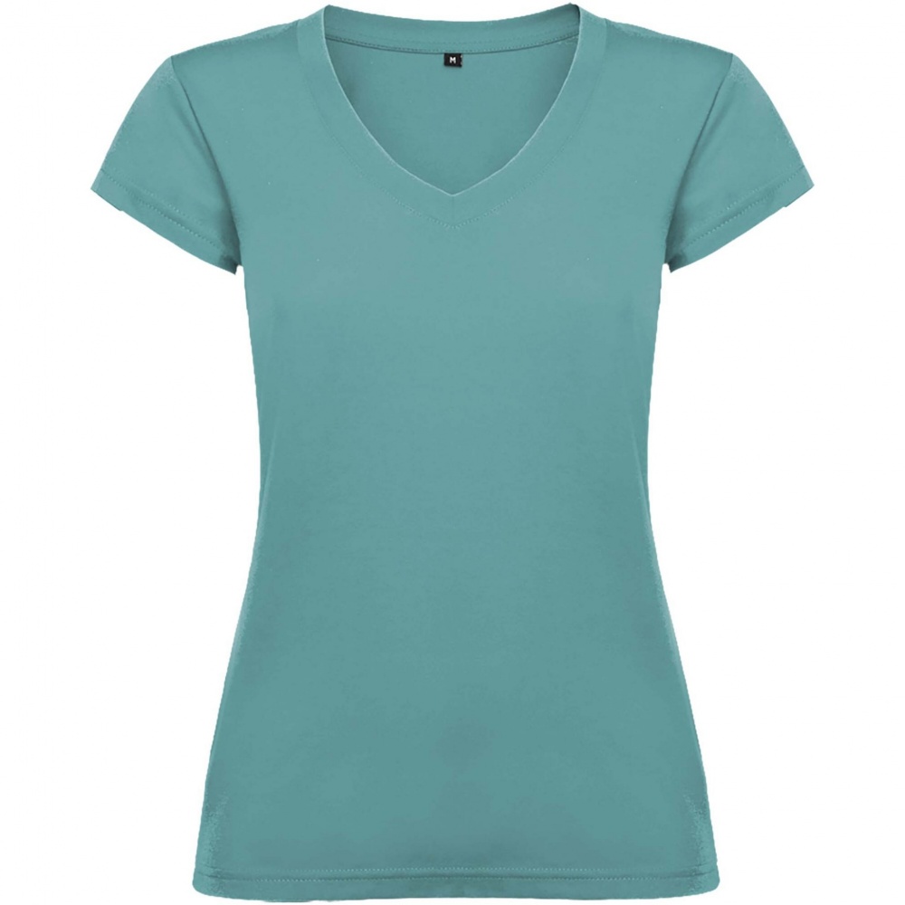 Logo trade corporate gift photo of: Victoria short sleeve women's v-neck t-shirt