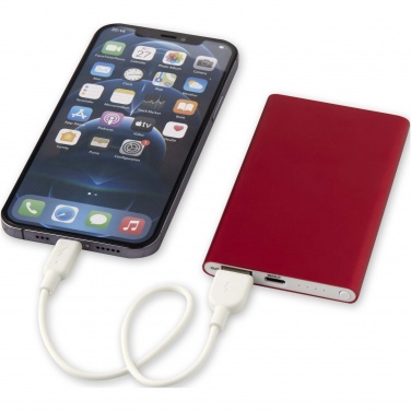 Logo trade business gift photo of: Pep 4000 mAh Type-C recycled aluminium power bank 
