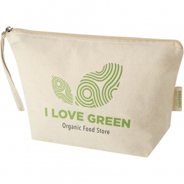 Logotrade promotional merchandise picture of: Orissa 180 g/m² organic large accessory pouch 3L