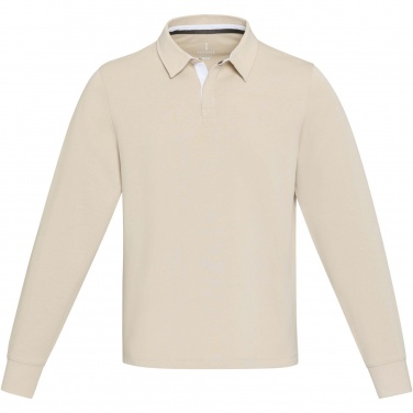Logotrade corporate gift image of: Clyde unisex organic rugby polo sweatshirt