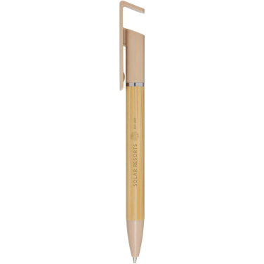 Logo trade promotional giveaways picture of: Delfina phone holder pen