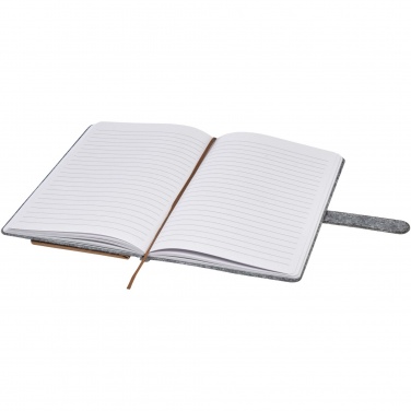 Logotrade promotional merchandise image of: Viviana A5 recycled felt and cork notebook