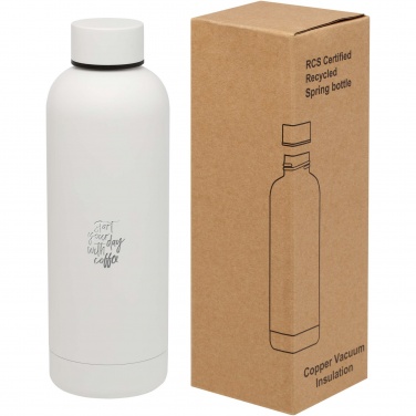 Logotrade advertising products photo of: Spring 500 ml RCS certified recycled stainless steel copper vacuum insulated bottle