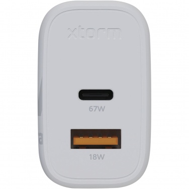 Logo trade promotional merchandise picture of: Xtorm XEC067 GaN² Ultra 67W wall charger
