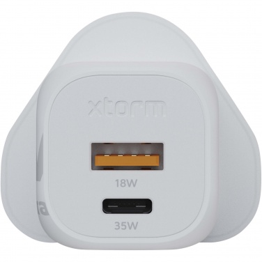Logo trade promotional items picture of: Xtorm XEC035 GaN² Ultra 35W wall charger - UK plug