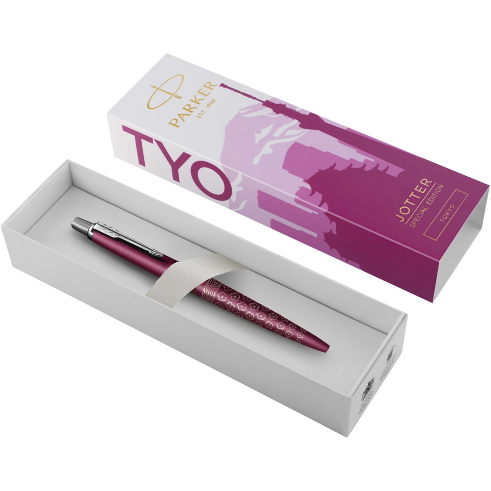 Logotrade promotional items photo of: Parker Jotter SE Global Icons colour trim ballpoint pen