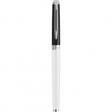 Logo trade advertising products picture of: Hemisphere colour blocking rollerball pen with palladium trim
