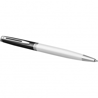 Logo trade corporate gifts picture of: Hemisphere colour blocking ballpoint pen with palladium trim