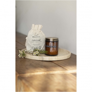 Logotrade promotional giveaway image of: Wellmark cedar wood scented candle medium