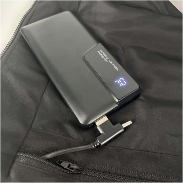 Logo trade promotional items image of: SCX.design G01 heated bodywarmer with power bank