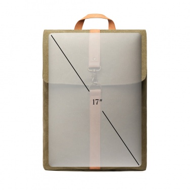 Logo trade promotional product photo of: VINGA Bosler backpack GRS recycled canvas