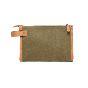 Logotrade promotional merchandise picture of: VINGA Bosler GRS recycled canvas toiletry bag