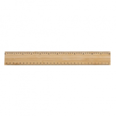 Logo trade promotional gifts picture of: Timberson extra thick 30cm double sided bamboo ruler