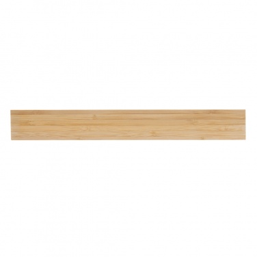 Logo trade business gifts image of: Timberson extra thick 30cm double sided bamboo ruler