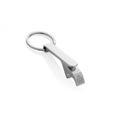 Logotrade business gift image of: RCS recycled zinc alloy bottle opener keychain