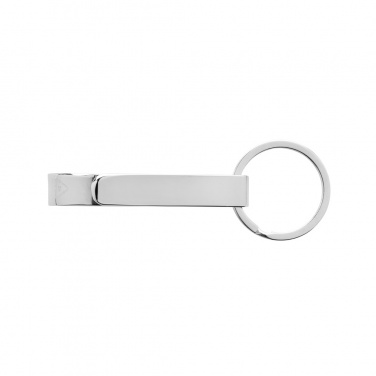 Logotrade corporate gift image of: RCS recycled zinc alloy bottle opener keychain