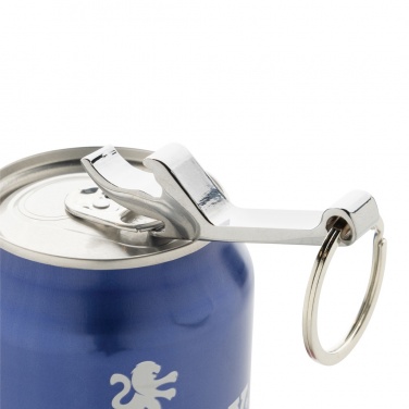 Logotrade promotional product image of: RCS recycled zinc alloy bottle opener keychain