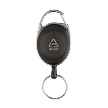 Logotrade promotional item picture of: RCS recycled ABS roller clip keychain