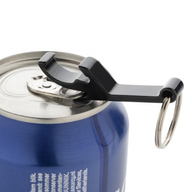 Logotrade promotional items photo of: RCS recycled aluminum bottle and can opener