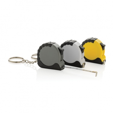 Logotrade promotional product image of: MeasureMate RCS reycled ABS 1 meter tape keychain