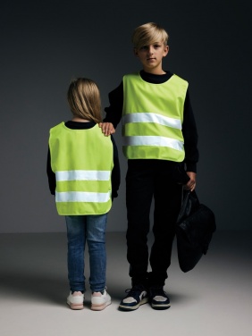 Logo trade promotional gifts picture of: GRS recycled PET high-visibility safety vest 3-6 years