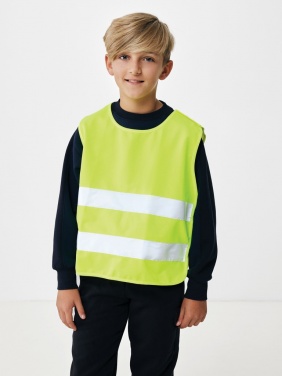 Logotrade promotional product image of: GRS recycled PET high-visibility safety vest 7-12 years