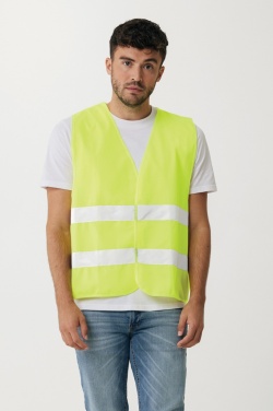 Logotrade promotional gift picture of: GRS recycled PET high-visibility safety vest