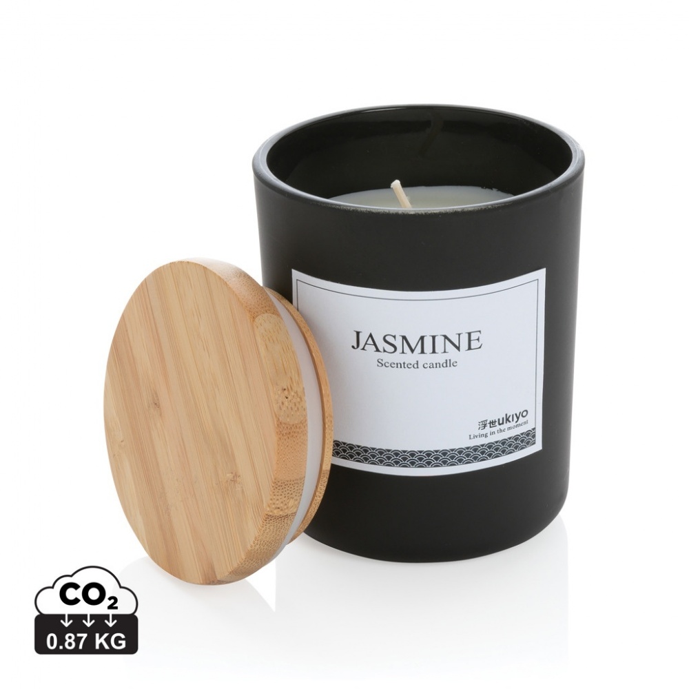 Logotrade corporate gifts photo of: Ukiyo deluxe scented candle with bamboo lid
