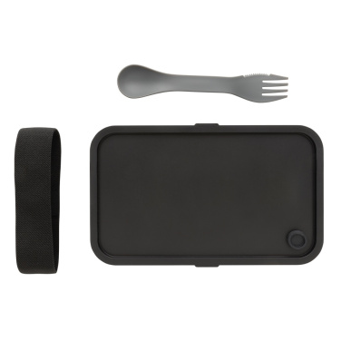 Logo trade corporate gifts picture of: GRS recycled PP lunch box with spork