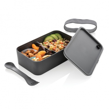 Logo trade business gifts image of: PP lunchbox with spork