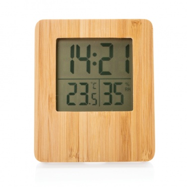 Logotrade promotional merchandise photo of: Bamboo weather station