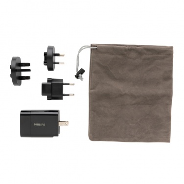Logo trade promotional merchandise image of: Philips ultra fast PD travel charger