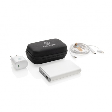 Logotrade promotional gifts photo of: Surge RCS recyled PET 20W type C 3 pcs charging set