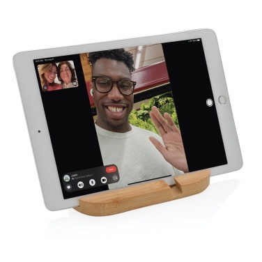 Logotrade promotional gift image of: Bamboo tablet and phone holder