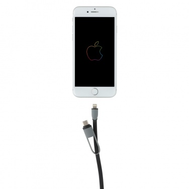 Logo trade promotional gifts image of: 3-in-1 retractable cable
