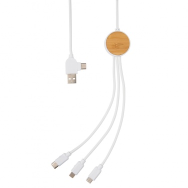 Logotrade promotional item picture of: RCS recycled plastic Ontario 6-in-1 cable