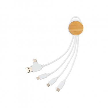 Logotrade promotional item image of: RCS recycled plastic Ontario 6-in-1 round cable