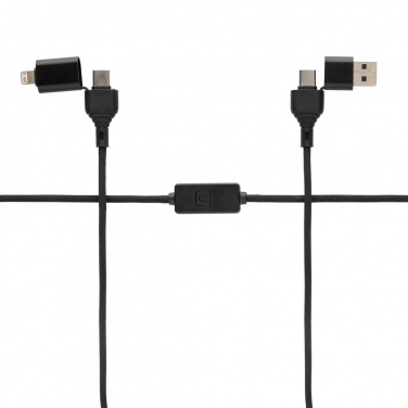 Logo trade promotional gift photo of: Datalock RCS recycled 60W hacking protection cable
