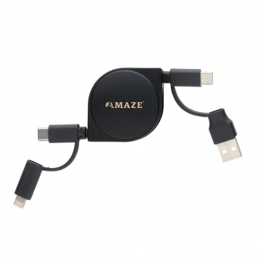 Logotrade advertising product image of: RCS standard recycled plastic and TPE 6-in-1 cable