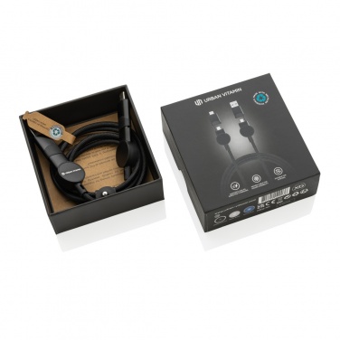 Logo trade promotional items image of: Oakland RCS recycled plastic 6-in-1 fast charging 45W cable