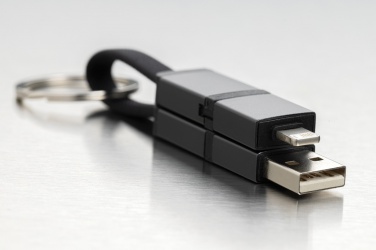 Logo trade promotional giveaways picture of: Terra recycled aluminum 4 in 1 60W fast charging cable