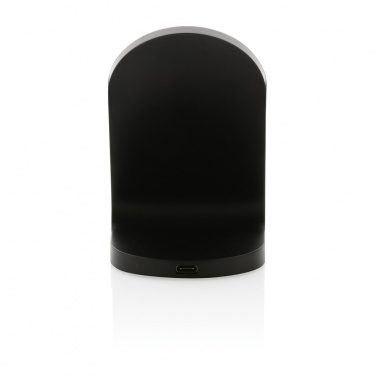 Logo trade corporate gifts picture of: RCS recycled plastic double coil wireless stand 15W