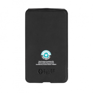 Logo trade promotional product photo of: Swiss Peak RCS rPU 15W  3-in-1 magnetic wireless charger