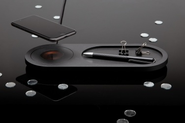 Logo trade advertising products image of: Encore 10W wireless charging valet tray