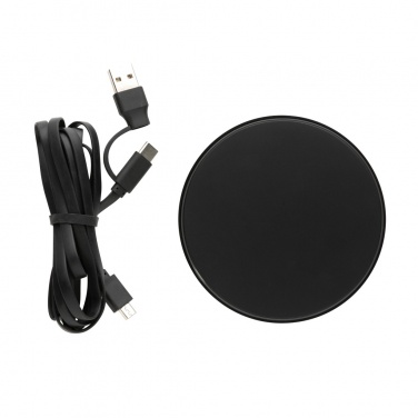 Logotrade corporate gift image of: RCS standard recycled plastic 10W wireless charger