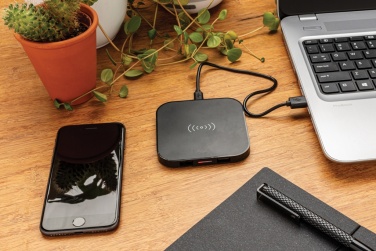 Logo trade promotional products image of: Wireless 5W charging pad